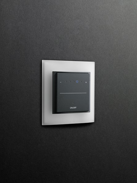 Gira Event Opaque white, Touchdimmer, anthracite