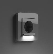 Gira SCHUKO socket outlet with LED orientation light