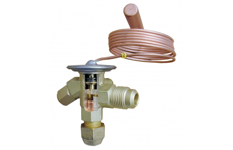 Cutaway model: thermostatic expansion valve