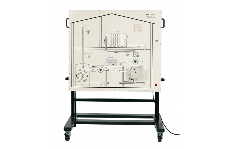 Domestic heating system control training panel