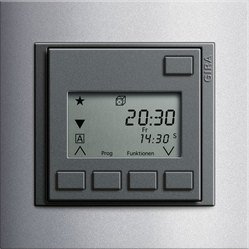Electronic blind controller 2, Gira Event, colour aluminium/anthracite