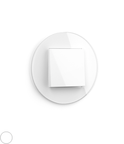 Gira Studio flush-mounted white glass